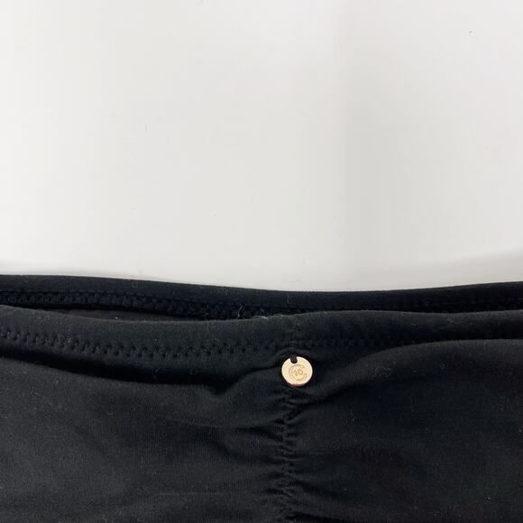Derek Lam 10 Crosby High Waist Knot Front Bikini Bottom Black Small S Swimsuit - Picture 9 of 12